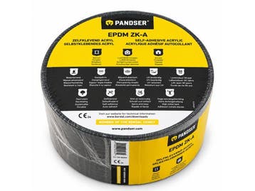 Veiling - Pandser EPDM ZK-A Zelfklevend Acryl 100mm x 20m, Nieuw