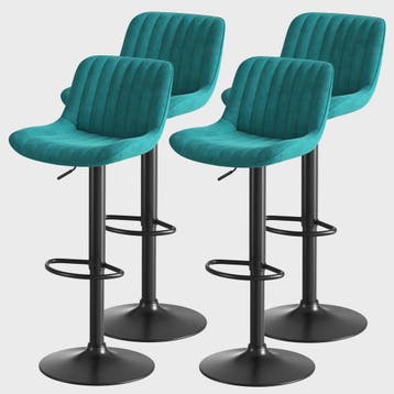 Set van 4 Luxe Barkrukken - In Hoogte Verstelbaar, Draaibaar, Huis en Inrichting, Verzenden, Nieuw