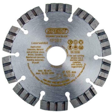 125mm Asgat 22,23mm Betonzaagblad PRO Zaagblad Diamantschijf, Ophalen of Verzenden, Nieuw
