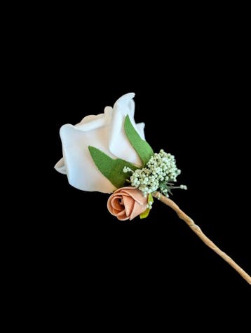 Corsage Roos Cremeroze, cava, creme CEM 1-1-1 Maatwerk, Ophalen of Verzenden, Nieuw