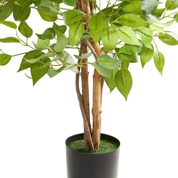 Kunst ficusboom Fida, realistische textuur - 120 cm, Verzenden