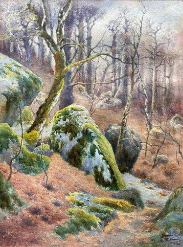 Félix Vionnois (1841-1902) - « Gorges aux loups » - école de