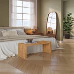 Schoenenbank Korjad bamboe 90x33x43 cm naturel [en.casa], Verzenden, Nieuw