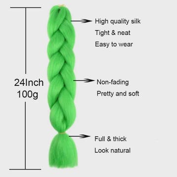 24 Inch Jumbo Braids Haarverlenging - Synthetisch Vlecht Haa, Verzenden, Nieuw