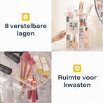 2dekans | Draaibare make up organizer - Transparant -, Ophalen of Verzenden, Zo goed als nieuw