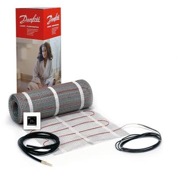 Danfoss EFTI elektrische vloerverwarming 5m2 met thermostaat, Doe-het-zelf en Verbouw, Verwarming en Radiatoren, Verzenden, Nieuw
