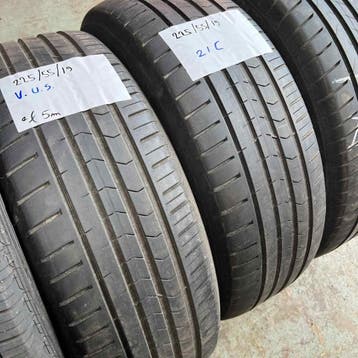 2 x Vredestein 225-55-19 Zomerbanden 5mm, Auto-onderdelen, Banden en Velgen, 19 inch, Gebruikt, Ophalen of Verzenden, Band(en)