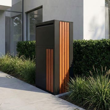 Pakketbrievenbus - ParcelXL® Forest XXL - Zwart, Tuin en Terras, Verzenden, Nieuw, Rvs