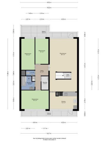 Appartement te huur in Rijswijk - 114 m² - 4 kamer(s) - 4, Appartement, Rijswijk, Zuid-Holland