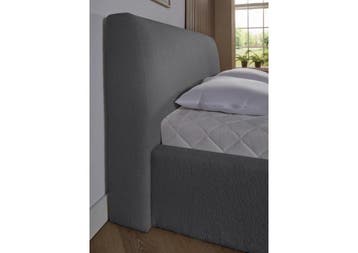 ACTIE! Bedframe Palma 140 200 Grijs, Verzenden, Nieuw, 140 cm, Twijfelaar