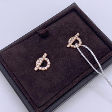 Hermès - Oorbellen - Boutons doreilles Finesse - 18 karaat, Nieuw