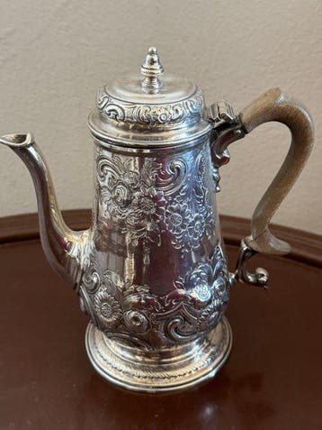 Chocoladepot - .925 zilver, Antiek en Kunst