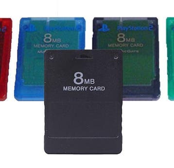 8MB Memory Card - Third Party - Verschillende kleuren PS2, Ophalen of Verzenden, Zo goed als nieuw, Overige typen, PlayStation 2