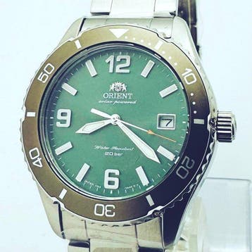 Orient - Solar Emerald Green Dial - Zonder minimumprijs -, Nieuw