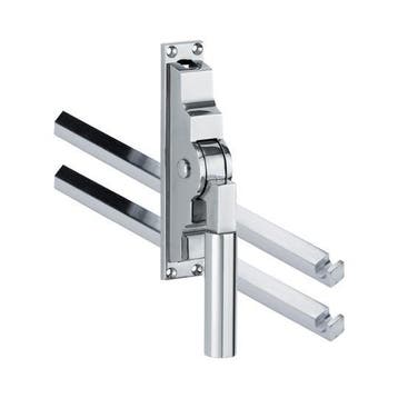 Pomp-espagnolet Bauhaus glans chroom inclusief 2 stangen, Verzenden, Nieuw