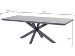 Minerva dining tuintafel 220x95xH75 cm HPL blad 4 Seasons, Ophalen of Verzenden, Nieuw, Aluminium