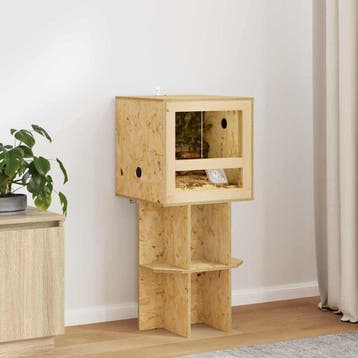 vidaXL Terrarium Bruin 40 x 40 x 90 cm OSB, Verzenden, Nieuw