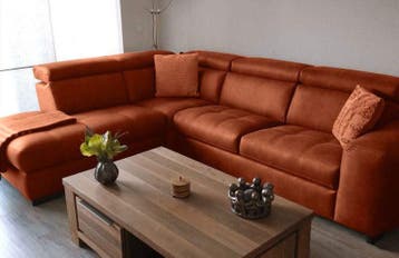 Bankstel Harderwijk - rechte banken - Oranje, Nieuw, Stof