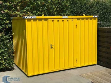 Container in verschillende kleuren voor opslag en stalling