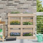 vidaXL Bloembakken voor Euro-pallets 24 pcs Grijs 36 x 13,5, Verzenden, Nieuw