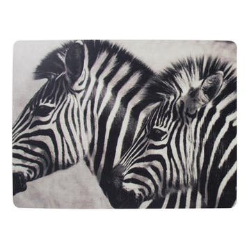 *placemat zebras 30x40cm (4)*, Verzenden, Nieuw