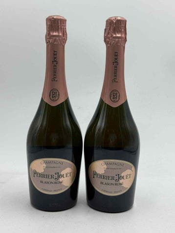 Perrier-Jouët, Blason Rosé - Champagne - 2 Flessen (0.75, Verzamelen, Wijnen, Nieuw