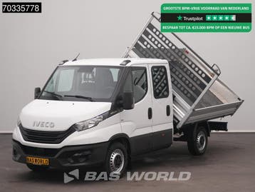 Iveco Daily 35S16 Automaat Driezijdige Kipper Trekhaak 3.5t, Automaat, Stof, Gebruikt, Euro 6