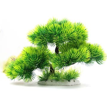 Bonsai boom lichtgroen met gras OS-221 - aquarium decoratie, Ophalen of Verzenden, Nieuw