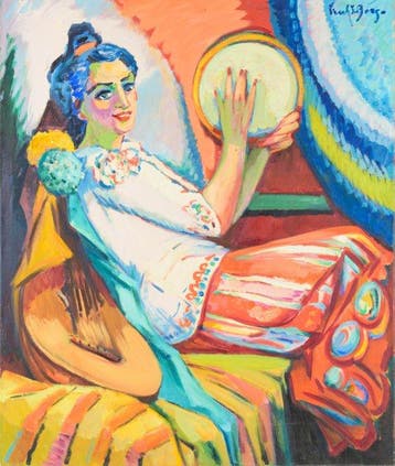 Freek van den Berg (1918 -2000) - Portret van een vrouw met