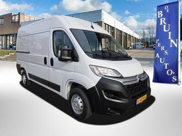 Peugeot Boxer / Citroen Jumper HDi 88Kw-120Pk L2/H2 Cruiseco, Stof, Gebruikt, Euro 6, Wit