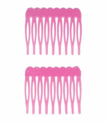 Opsteekkammen 4cm - Grove Tanden - Roze - 2 Stuks, Nieuw