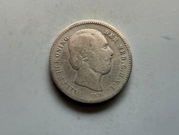 Nederland. Willem III. 25 Cents 1849 (Zonder minimumprijs), Postzegels en Munten