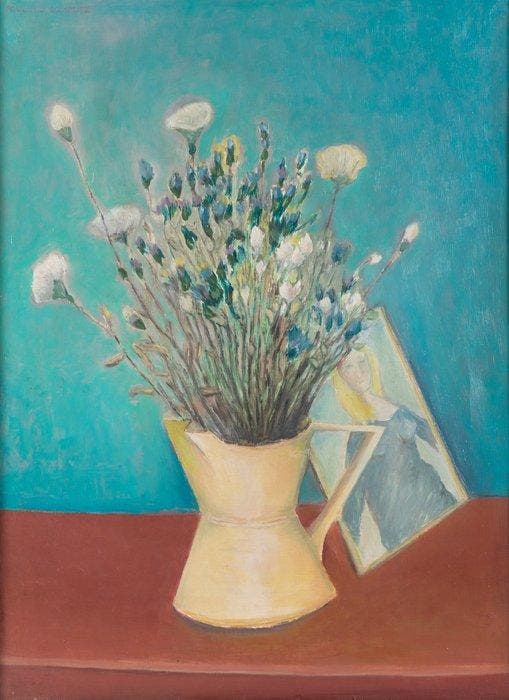 Paul H.J. Schmitz (1910-1974) - Modernistisch Stilleven, Antiek en Kunst, Kunst | Schilderijen | Klassiek