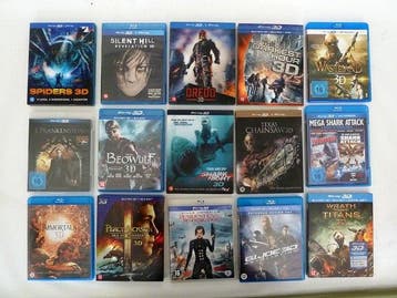 15 action packed and sometimes scary BluRay 3D movies -