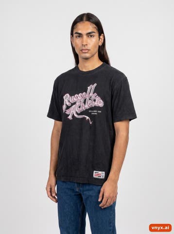 Russell Athletic T-shirts Heren maat S Zwart Vintage, Ophalen of Verzenden, Nieuw