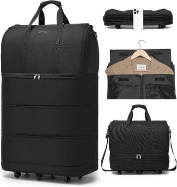 Handbagage Trolley Zwart | Compact | 40% Korting, Sieraden, Tassen en Uiterlijk, Tassen | Reistassen en Weekendtassen, 40 tot 60 cm
