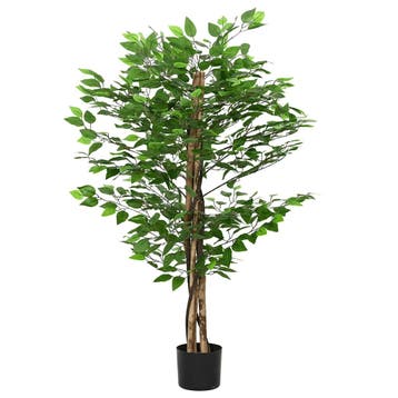 vidaXL Kunst Ficus plant 788 bladeren 120 cm groen, Verzenden, Nieuw