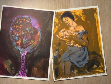 Walter Spitzer - « Composition symbolique, Antiek en Kunst