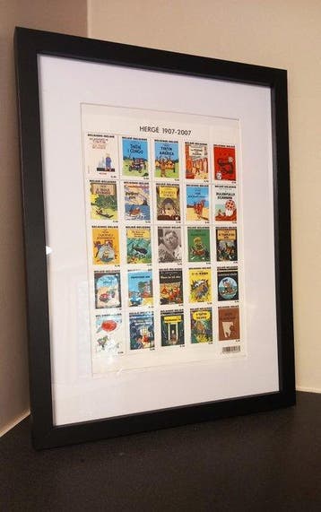 Kuifje - 1 Postfris postzegelvel Hergé - 2007, Nieuw