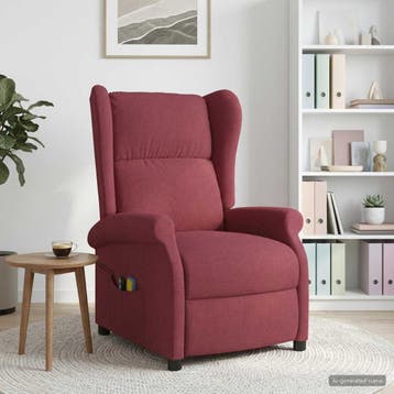 vidaXL Elektrische massage fauteuil met hoge rugleuning, Verzenden, Nieuw