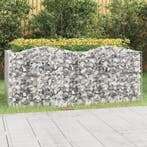 vidaXL Schanskorf gewelfd verhoogd 200x100x100 cm, 100 cm of meer, Verzenden, Nieuw, Metaal
