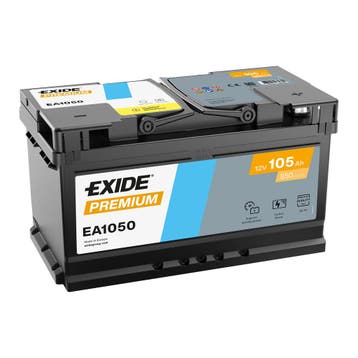 Exide Premium accu | EA1050 | 12V 105Ah, Ophalen of Verzenden, Nieuw
