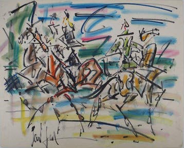 Gen Paul (1895-1975) - Equitation : Jockeys et chevaux, Antiek en Kunst