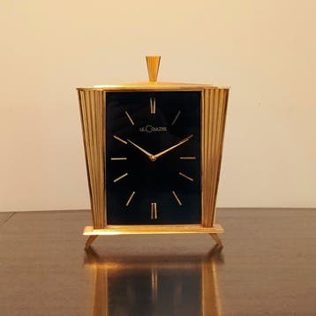 Tafelklok - Jaeger-LeCoultre - Art Deco Messing, Glas -