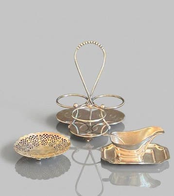 Tafelservies (3) - Zilver - 3 artikelen voor de eettafel
