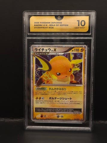Pokémon - 1 Graded card - Raichu Stormfront #026 Foil, First, Nieuw