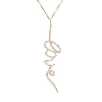 Halsketting - 14 karaat Roségoud - 0.26ct. tw. Diamant, Nieuw