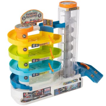 Ruhhy Interactieve speelgoedgarage met spiraallift, 5 niv..., Kinderen en Baby's, Ophalen of Verzenden, Nieuw