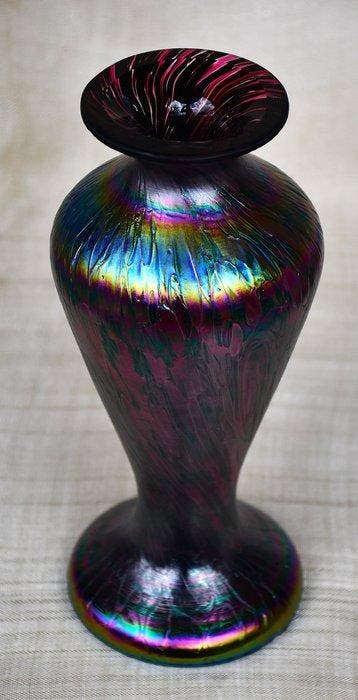 Josef Rindskopf’s Söhne - Vaas - Crackle Violet - Glas -