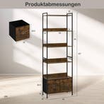 24goodz Staande Boekenkast - Grote Opbergruimte - Robuust &, Verzenden, Nieuw